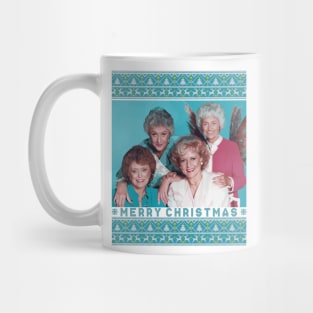 the golden girls chrismast blue Mug